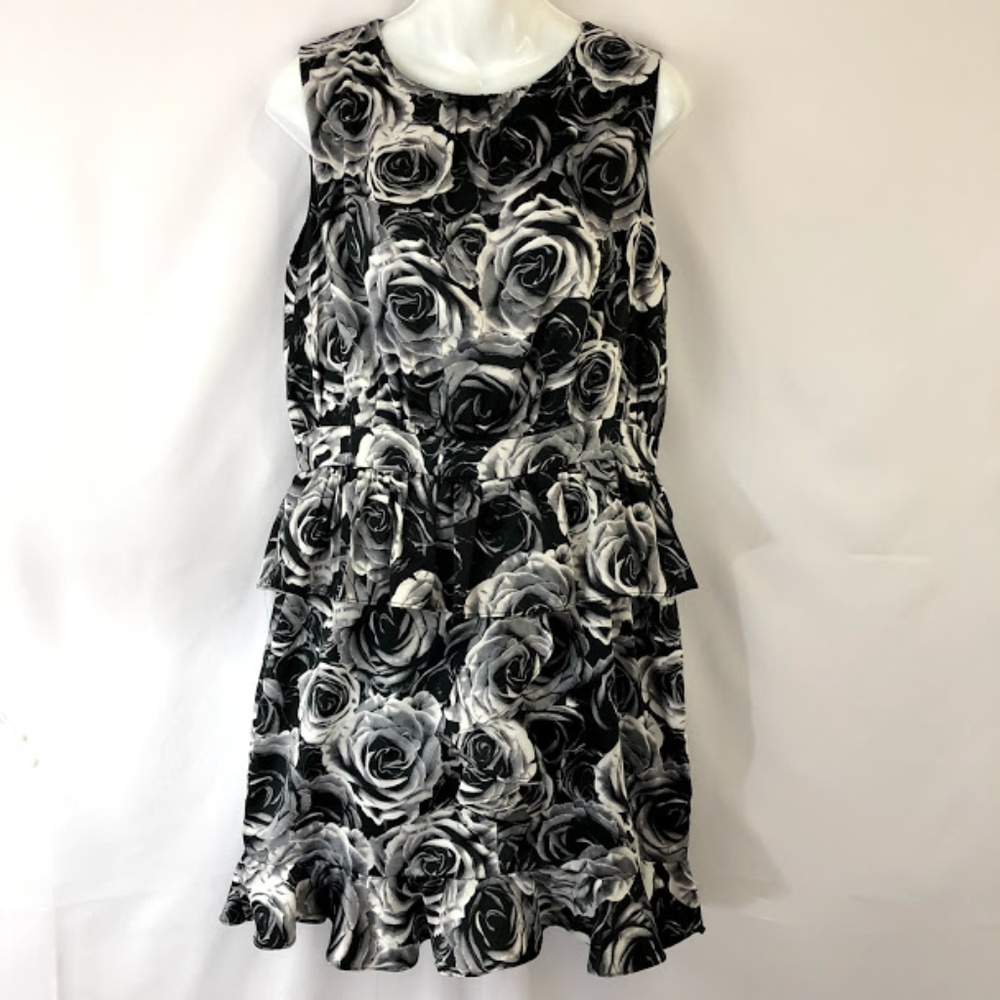 Kate Young/ Target Black  Ruffle Hem Peplu…
